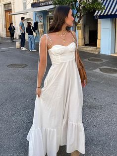 Sexy Linen Lace Up Dress Women White Sleeveless Backless Petal Holiday  A-line Long Dresses 2024 White Backless Maxi Dress, A Line Long Dress, Long Beach Dress, Mini Robes, Backless Maxi Dresses, Maxi Robes, Chic Sundress, White Sleeveless, Beach Holiday