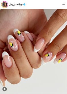 Strawberry Blossom, Blossom Nails, Biab Nails, Berry Nails, White French Nails, Red Nail Art, Tiny White Flowers, White French Tip