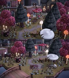 Acnh Themes, Acnh Spooky, Witchy Forest, Fairy Island, Cottagecore Animal Crossing, Gothic Cottagecore, Cottagecore Witch, Witchy Cottagecore, Gaming Ideas