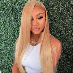 Aaliyah Hairstyles, Bombshell Blonde, Blonde Style, Wigs Blonde, Wig Styling, Lace Frontal Wigs, White Blonde, Peruvian Hair, Front Lace Wigs Human Hair