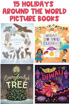 christmas books for kids with the title 15 holiday's around the world picture books