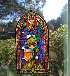 "It's dangerous to go alone... take this awesome Legend of Zelda stained glass style window hanger! 💚 Comes with a suction cup hanger. 3D printed with UV resistant PETG plastic sure to last for years and years!  Approx. 110x210mm (4.3\"x8.25\")" Cup Hanger, Window Hanger, Glass Style, Stained Glass Window, Suction Cup, Stained Glass Windows, Legend Of Zelda, Bedroom Makeover, Glass Window