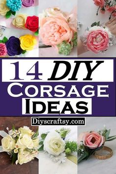 There are many ways to create your DIY corsage for that special someone, but if you don't have time for that, consider a few of these ideas. Choose a simple shape, like a heart or a flower, and then embellish it to make something special. Try using buttons, ribbons, or beads to make the corsage unique and personal. Corsage Unique, Diy Wedding Bouquet Fake Flowers, Diy Corsages, Corsage For Prom, Wedding Bouquet Fake Flowers, Fake Flowers Diy, Prom Flowers Corsage