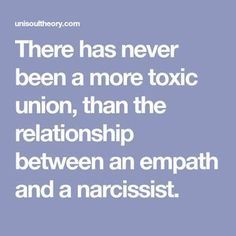 There has never been a more toxic union, than the relationship between an empath and a narcissist. Empath Abilities, Mental Growth, Ego Quotes, An Empath, Narcissistic Mother, Toxic Family, Narcissism