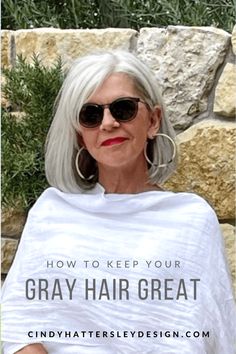 How to Keep your Gray Hair Looking Great - Cindy Hattersley Design Men Braids, Grey Hair Over 50, Blending Gray Hair