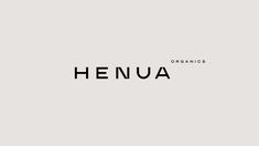 the words henua are written in black and white