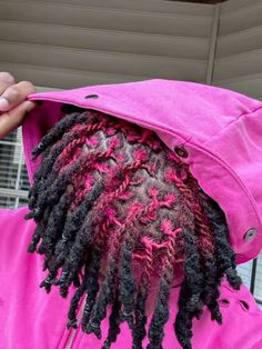 Color For Dreadlocks, Fall Dreadlock Colors, Blonde And Pink Dreads, Dyeing Locs, Hairstyles For Very Fine Hair, Reverse Ombre Locs, Dread Bob, Loc Dye