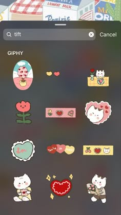 the stickers are all different shapes and sizes, but they appear to be very cute