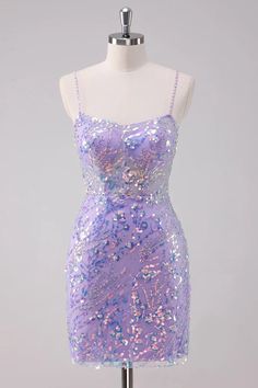 Amzcw Sparkly Purple Bodycon Spaghetti Straps Short Homecoming Dress w – Amzcw Dress Purple Sequined Spaghetti Strap Dress, Purple Slip Dress With Spaghetti Straps For Party, Purple Spaghetti Strap Slip Dress For Party, Purple Party Dresses With Straps, Purple Dress With Adjustable Spaghetti Straps, Purple Mini Dress With Sequins And Spaghetti Straps, Purple Fitted Dresses With Adjustable Straps, Fitted Purple Dress With Adjustable Straps, Sleeveless Purple Dress With Adjustable Straps