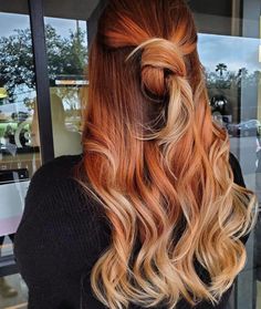 Bday Hair, Copper Hair Color Ideas, Cheveux Oranges, Red Blonde Hair, The Comeback, Fall Trend, Hair Upstyles