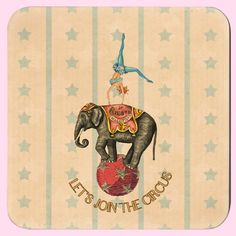 generated-preview-0 Retro Circus, Circus Theme, Designs To Draw, Coaster Set, Collage Art, Circus, Cork, Carnival, Coasters