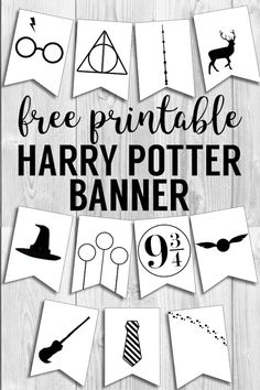 free printable harry potter banner