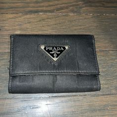 Reposhing This Item I Purchased From @Delicious221. Loved It, But Ready To Rotate For Something New. Questions? Leave A Comment Below! Prada Accessories, Prada Nylon, Key Card Holder, Key Holder, Card Holders, Something New, Black Silver, Prada, Women Accessories