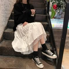 Fashion Long Pleated Midi Skirts Womens Spring Autumn Elastic High Waist Mesh Tulle Skirt Female Korean Black White Long Skirt sold by Haki Store on Storenvy Skirt Streetwear, Harajuku Girls, Tulle Midi Skirt, Long Skirts For Women, Party Skirt, Pleated Skirts, Evening Dresses Elegant