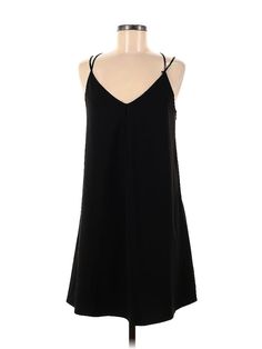 FELICITY & COCO Casual Dress Size: Medium Black Dresses - used. 100% POLYESTER, Slip dress, V-Neck, Solid, Short, Sleeveless | FELICITY & COCO Casual Dress - Slip dress: Black Solid Dresses - Used - Size Medium Black Shift Mini Dress With V-neck, Black Dresses Casual, Solid Dress, Casual Dresses For Women, Coco, Casual Dress, Casual Dresses, Slip Dress, Black Dress