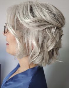 Wedding Hair For Mother Of The Groom Short Hairstyles, Wedding Mother Of The Groom Hairstyles, Hairstyles For Medium Length Hair Wedding Round Faces, Hairdo Mother Of The Bride, Short Hair Wedding Mother Of The Bride, Mom Of The Bride Hair Short, Short Mother Of Bride Hairstyles, Wedding Hair For 60 Year Old, Bridal Hairstyles For Older Women