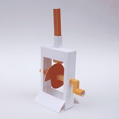 an object made out of paper and cardboard