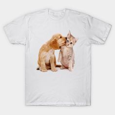 cat and dog - I Love Cat And Dog - T-Shirt | TeePublic Love Cat, Cat And Dog, Shop Art, Dog Tshirt, Art Shop, Favorite Tv Shows, Baby Onesies, Tv Shows