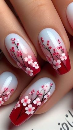 Red Autumn Nails, Red Autumn, Fall Manicure, Heart Nail Art, Fall Nail Art, Nails 2024, Pastel Nails, Autumn Nails