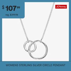 Bead Type: Sterling SilverIncluded: 1 Necklace Chain(s), 1 Pendant(s)Features: Adjustable, Adjustable Chain, Quick ShipJewelry Closure: Lobster ClaspLink Construction: SolidShape: CircleMetal Color: WhiteChain Length: 18 InchChain Width: 3 MillimetersPendant Length: 31.2mmPendant Width: 38.5mmChain Construction: CurbCare: Wipe CleanMetal: Sterling SilverNecklace Type: Pendant NecklacesPendant & Charms Type: PendantsCountry of Origin: Imported Circular Jewelry For Mother's Day, Circle Pendant Necklace, Silver Circle, Circle Pendant, Necklace Chain, Pendant Necklaces, Chains Necklace, Pendant Necklace, Sterling Silver