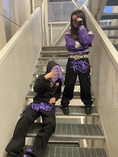 Drip Outfit Couple, Matching Fits Couples Streetwear, Y2k Couple Outfits, Y2k Couple Aesthetic, Matching Outfits Y2k, Trap Outfit, Couple Drip, Estilo Drip, Couple Y2k