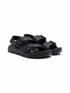 Black rubber Mogami Birko-Flor slingback sandals from BIRKENSTOCK KIDS featuring open toe, side buckle fastening, branded insole, slingback strap, branded insole and flat rubber sole. | Birkenstock Kids Mogami Birko-Flor slingback sandals Black Flat Synthetic Slingback Sandals, Synthetic Open Toe Slingback Sandals For Outdoor, Black Open Toe Synthetic Slingback Sandals, Black Open Toe Slingback Sandals, Synthetic Round Toe Slingback Sandals With Buckle, Outdoor Open Toe Footbed Sandals With Adjustable Strap, Black Slingback Sandals With Buckle And Round Toe, Casual Round Toe Slingback Sandals With Adjustable Straps, Casual Flat Footbed Sandals With Adjustable Straps