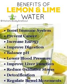 the benefits of lemon and lime water are shown in this graphic above it is an image of