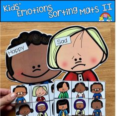 These Kids' Emotions Sorting Activities (Set 1) offer a fun and hands-on way for students to work on and review, identifying emotions. This set includes 7 unique mats and includes a multi-cultural representation of kids.At an independent workstation, center or language group, students complete the following sorting and classification activities.Sorting HappySorting SadSorting AngrySorting SurprisedSorting ScaredSorting BoredSorting ExcitedTo increase or decrease difficulty for students, increase Preschool Sel, Preschool Emotions, Social Skills Group Activities, Printable Hands, Identifying Emotions, Independent Work Stations, Classroom Helpers, Emotions Activities