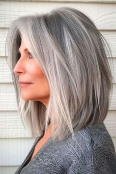 Straight Line Bob, Long Bob Silver Hair, Long Bobbed Hairstyles, Gray Long Bob Hairstyles, Gray Lob Hairstyles, Grey Long Bob Hairstyles, Long Bob Grey Hair, Gray Lob Haircut, Grey Lob Haircut