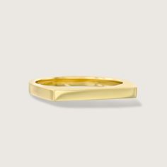 Accent your allure with our delicate Miranda bombshell ring! Our Miranda Clean Gold Ring is simple and classic. It has a clean bar-like surface and is handmade in 14k gold. This ring is beautiful alone and also looks gorgeous when stacked with additional rings. Our Miranda Clean also makes the perfect and chic wedding band. Check out our size chart to find the perfect size for you! All features can be customized! please contact us if you wish to make changes, we love making custom designs. All of our jewelry is carefully handmade in our atelier *HC diamond are all conflict free diamonds To order by phone click here>> +972(0)722991000 Modern Yellow Gold Stackable Rings In Recycled Gold, Modern Tarnish-resistant Yellow Gold Midi Rings, Modern Stackable Yellow Gold Rings, Modern Stackable Rings In Recycled Gold With Polished Finish, Minimalist Yellow Gold Stackable Rings With Open Band, Minimalist Everyday Rings With Polished Edges, Modern Recycled Gold Tarnish Resistant Stackable Rings, Modern Yellow Gold Stackable Rings With Smooth Bezel, Modern Yellow Gold Stackable Rings