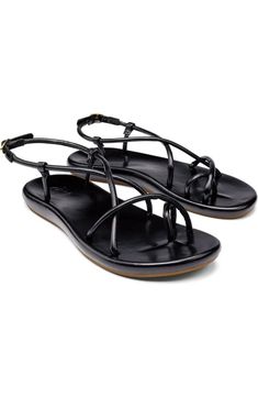 OluKai Waiau Sandal (Women) | Nordstrom Leather Strappy Footbed Sandals For Beach, Strappy Leather Sandals With Arch Support, Adjustable Strappy Sandals With Leather Sole, Adjustable Leather Sandals With Cross Strap, Adjustable Leather Cross Strap Sandals, Strappy Slingback Sandals With Leather Footbed For Beach, Strappy Slingback Sandals With Leather Footbed, Leather Strappy Sandals With Leather Sole, Beach Slingback Sandals With Removable Insole And Cross Strap