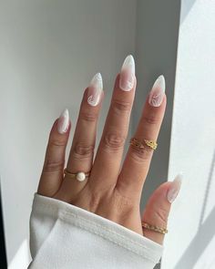 Fall Wedding Nails: 25 Elegant Ideas for the Perfect Bridal Look - Fall Update 2024 Wedding Nails Sns For Bride, Nails 2023 Wedding Trends, Wedding Nails For Bride Pale Skin, Simple Elegant Bridal Nails, Bridal Nails 2023 Trends, Wedding Nails For Bride Almond Shape French Tip, Wedding Day Nails For Bride Almond, Bridal Dip Nails Wedding, Modern Bridal Nails