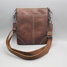 PLEASE READ THE WHOLE LISTING!       ITEM   Coach Womens Soft Leather Swing Pack Crossbody Messenger Bag Brown Actual Item Pictured. See pictures for some storage wear to back of bag. Actual Item Pictured.  __________________________________________________ For More Items in Store: For More Coach Be Sure to Follow Our Store: BuddyGrover13 Please feel free to ask any questions prior or during the bidding process message me.     ------------------------------------------------------------------------------------ PAYMENT/SHIPPING     Payments are processed through eBay managed payments. Items shipped within 2 days of payment. Payment and or arrangements must be made within 5 days of auction close. Failure to pay or make arrangements and the item will be re listed and eBay will be notified. Sh Crossbody Messenger Bag, Soft Leather, Bags Handbags, Messenger Bag, Bag Lady, Shoe Accessories, Women Accessories, Handbags, Leather