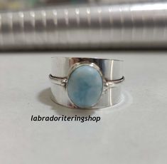 Welcome to our shop, Larimar Ring, 925 Sterling silver Ring, Dainty Ring, Meditation Ring, Handmade Ring, Jewellery Ring, Statement Ring, Peace Ring, Women Ring, Gemstone Ring, Boho Ring, Designer Ring, Band Ring, Gift For Her,, Silver Larimar Ring Stamped 925, Silver Larimar Promise Ring, Peace Ring, Jewellery Ring, Larimar Ring, Meditation Ring, Larimar Rings, Zierlicher Ring, Meditation Rings