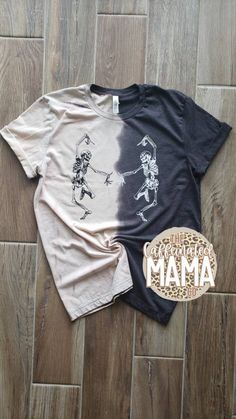 This Gender-Neutral Adult Graphic Tees item by TheCaffeinatedMamaFL has 69 favorites from Etsy shoppers. Ships from Deltona, FL. Listed on Aug 24, 2023 Half And Half Shirt, Half Shirt, Retro School, Bleached Shirt, Dancing Skeletons, Half Shirts, Half And Half, Large Shirts, School Shirts