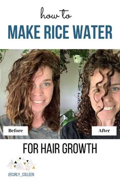 How To Make Rice Water For Curly Hair | Botox Wrinkles, Hair Growth Challenge, Fermented Rice, Curly Hair Care Routine, Hair Massage, Rice Water