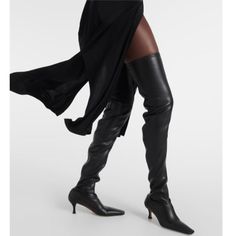 ad eBay - Western Women Square Toe Over The Knee Boots 6cm Stiletto Heel Pull On Plus size - Buy Now, click the link (eBay) Long Leather Boots, Proenza Schouler Shoes, Leather Over The Knee Boots, Boots Square Toe, Western Women, Warm Shoes, Pointed Toe Boots, Slip On Boots, How To Stretch Boots