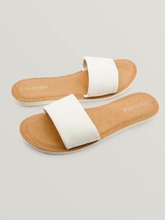 So very, very, what won't you wear these essential sandals. Cozy Boots, Leather Slide Sandals, White Sandals, Leather Slides, Synthetic Leather, Slide Sandals, Black Sandals, Slip On Sandal, Leather Straps