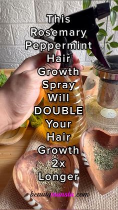 Rosemary And Mint Hair Growth Spray Diy, Natural Hair Remedies For Growth, Oils For Hair Growth And Thickness, Rosemary And Mint For Hair Growth, Rosemary Hair Growth Spray Diy, Rosemary Hair Growth Spray, Rosemary Hair Spray, Hair Growrh, Rosemary Mint Hair Oil