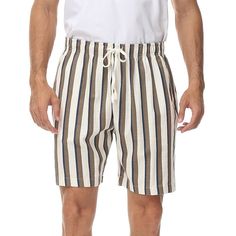 Category:WE-Pants; Season:Summer; Fabric:Cotton Blend; Gender:Men's; Style:Boho,Hawaiian; Occasion:Vacation,Holiday,Beach; Fit Type:Regular Fit; Function:Breathable,Comfort; Waistline:Mid Waist; Pattern:Stripe; Design:Drawstring,Elastic Waist,Pocket; Pants Type:Beach Shorts,Casual Shorts,Summer Shorts; Fly Type:Drawstring,Elasticity; Front page:FF; Listing Date:05/17/2024; Production mode:External procurement; Hips:; Length:; Waist:; Fit US Size:; Pants Length:Short Bermuda Bottoms For Beach In Summer, Bermuda Beach Bottoms For Summer, Summer Beach Bermuda Bottoms, Vacation Bottoms With Drawstring, Short, Short Drawstring Bottoms For Vacation, Casual Drawstring Bottoms For Summer Outings, Beige Beach Shorts With Drawstring, Casual Beige Shorts For Beach, Beige Drawstring Beach Shorts