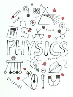 the words physics are written in different languages and shapes, including letters that appear to be drawn