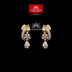 Eyerings Gold Design, Unique Bridal Earrings, Diamond Earrings Indian, Small Silver Earrings, Kameswari Jewellers, Small Earrings Gold, Buy Earrings Online, Bridal Earrings Studs, Antique Gold Jewelry Indian