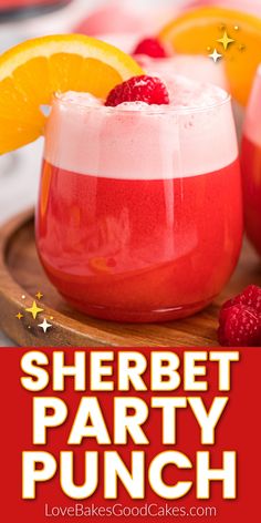 Sherbet Party Punch Fruit Punch Party Drink, Party Slush Drinks, Cheerwine Punch Recipe, Punch With Raspberry Sherbert, Hawaii Punch Recipes, 7up Sherbert Punch, Hawaiian Punch And Sprite Recipe, Red Party Punch Non Alcoholic, Punch Recipes Non Alcoholic For Large Crowd