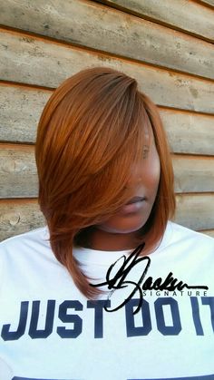 Colored Bob, Long Weave Hairstyles, Ladies Hairstyles, Long Weave, Ginger Hair Color, Haircut Pictures, Red Highlights