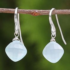 Chalcedony dangle earrings, 'Blue Disco' - Blue Chalcedony Dangle Earrings from Thailand Disco Balls, Blue Chalcedony, Hook Earrings, Jewelry Gifts, Opal, Dangle Earrings, Thailand, Light Blue, Fashion Accessories