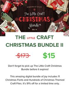 the little crafty bundle is on sale for christmas