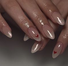 Red Heart Nails, February Nails Ideas, Chrome Red, February Nails, Smink Inspiration, Minimal Nails, Pretty Hands, Nails 2024, Prom Nails