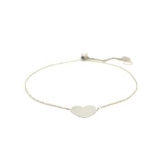 This sweet adjustable 14k white gold bracelet features a polished center heart as well as lovely hearts dangling from its clasp. Bracelet is 9 1/4 inches long and adjusts with a draw string clasp. Bracelet Information Width 0.03 inches Chain Type Adjustable Clasp Type Draw String Clasp Approximate Weight 1.1 gram(s) Available Sizes 9.25 Metal 14K White Gold " Cheap White Heart Bracelet For Everyday, Cheap Everyday White Heart Bracelet, Cheap White Heart Bracelet For Women, Diamond Drawing, Silver Jewelry Necklace, Clasp Bracelet, White Gold Chains, White Gold Bracelet, Garnet Jewelry