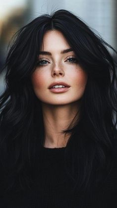 Dark Hair Colors For Fall, Dark Hair Women, Dark Hair Woman, Dark Hair Green Eyes, Dark Hair Colors, Dark Fall Hair Colors, Dark Fall Hair, Dark Fall, Hair Color Options