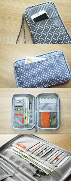 A super functional travel carry-all! On the outside the Better Together Daily Wallet looks like an unassuming (but cute) pouch. But open it up to find so much more! There are plenty of card slots and pockets to hold your pens, cash, hotel key, passport, phone, tickets, and more! The zipper closure and wrist strap ensure all your necessities are safely secured at all times. It even comes with a notepad that fits perfectly inside! Prepare yourself for your next travel adventures and check it out! Creative Journaling, Art Organization, Vanity Case, School Hacks, Better Together, Organization Hacks, Getting Organized, Iphone 4, Things To Buy